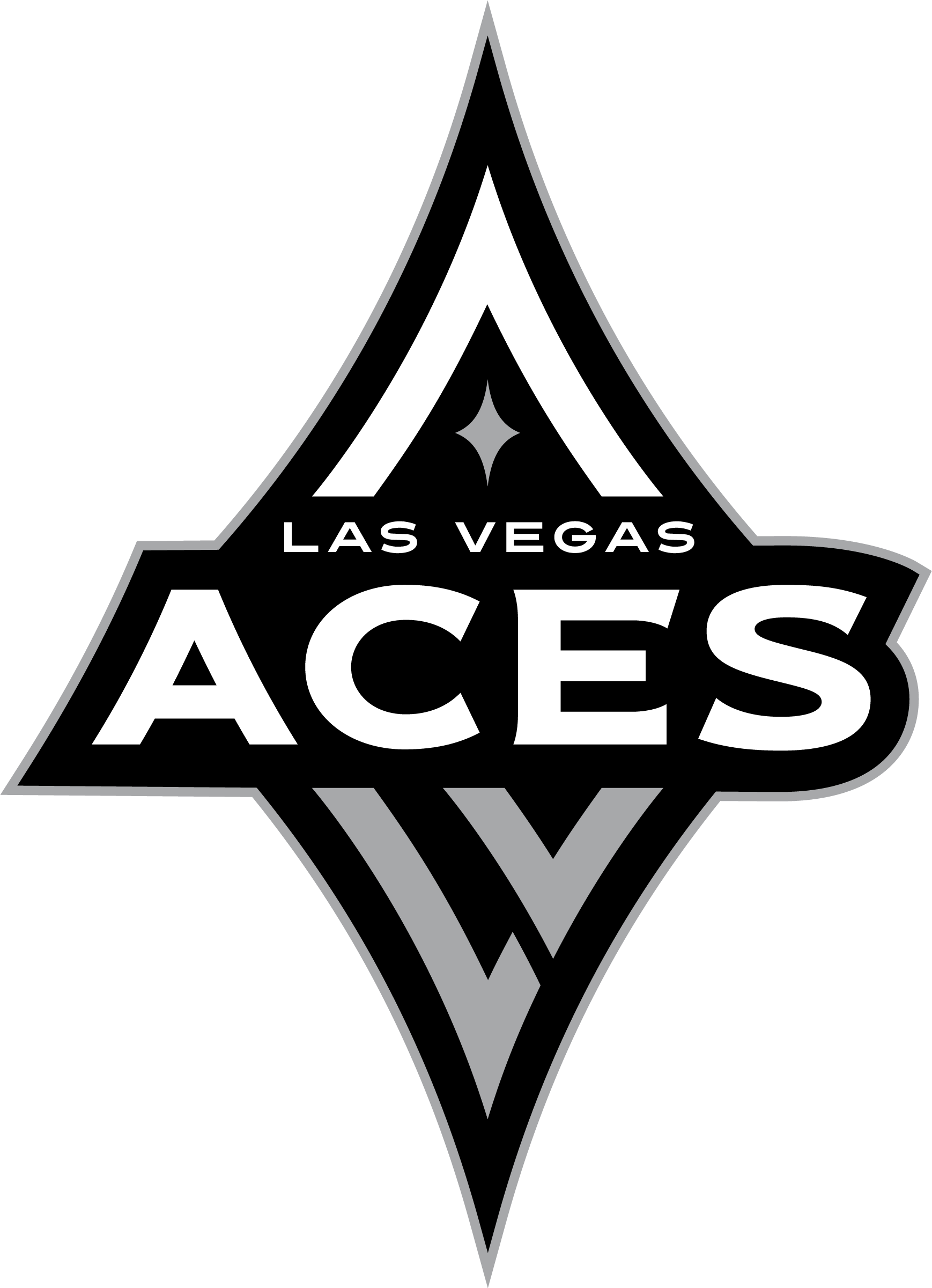 Las Vegas Aces logo from 2024 onward